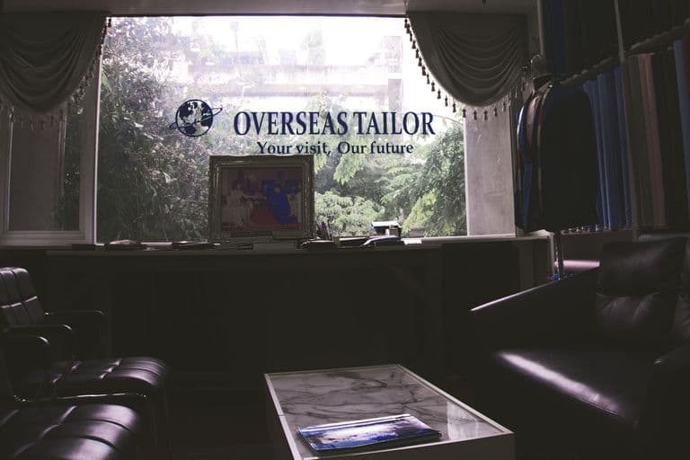 Stepping into the 'Back Room' in the Overseas Tailors, feels like taking a step back in time.