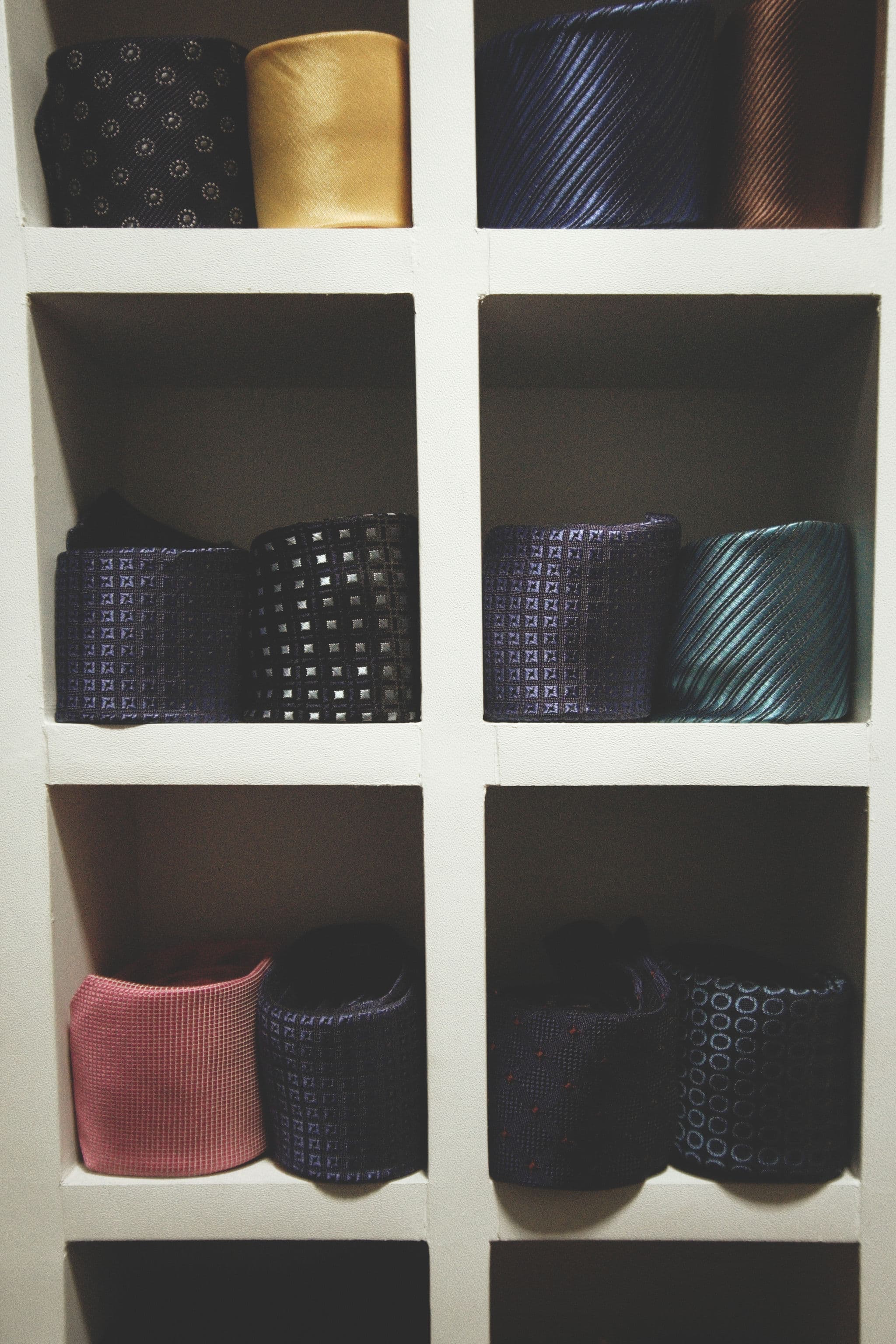 Selection of Ties in bangkok Tailor Shop