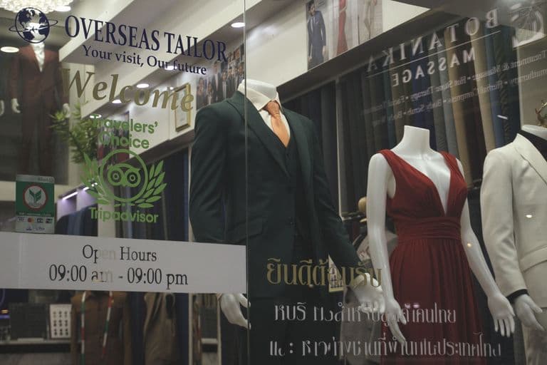 Overseas Tailors Storefront in Silom Area, Sathorn, Bangrak Bangkok
