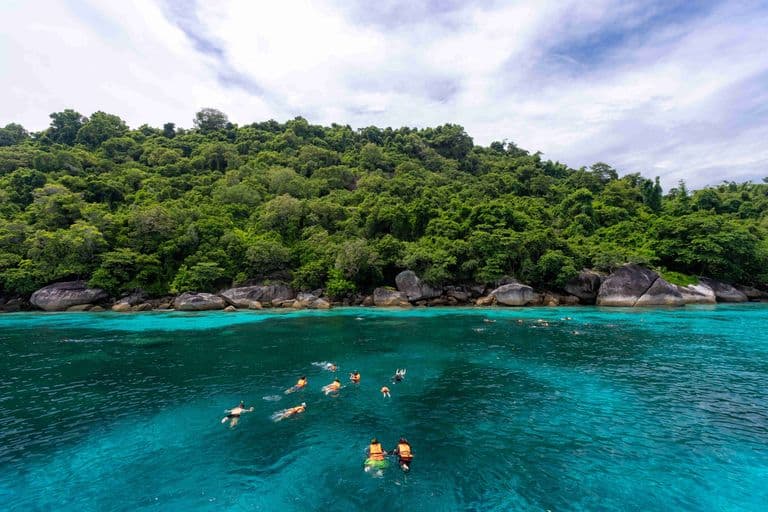 snorkeling at similan islands