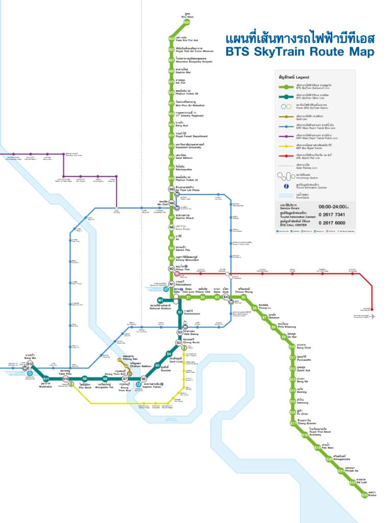 bts skytrain route map 2024 edition bangkok bts skytrain map update for 2024 official version