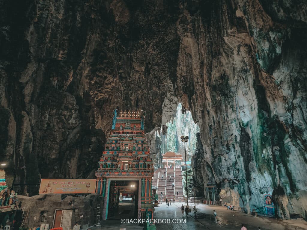 Inside the Batu Cave main room at Kuala Lumpur Batu Caves