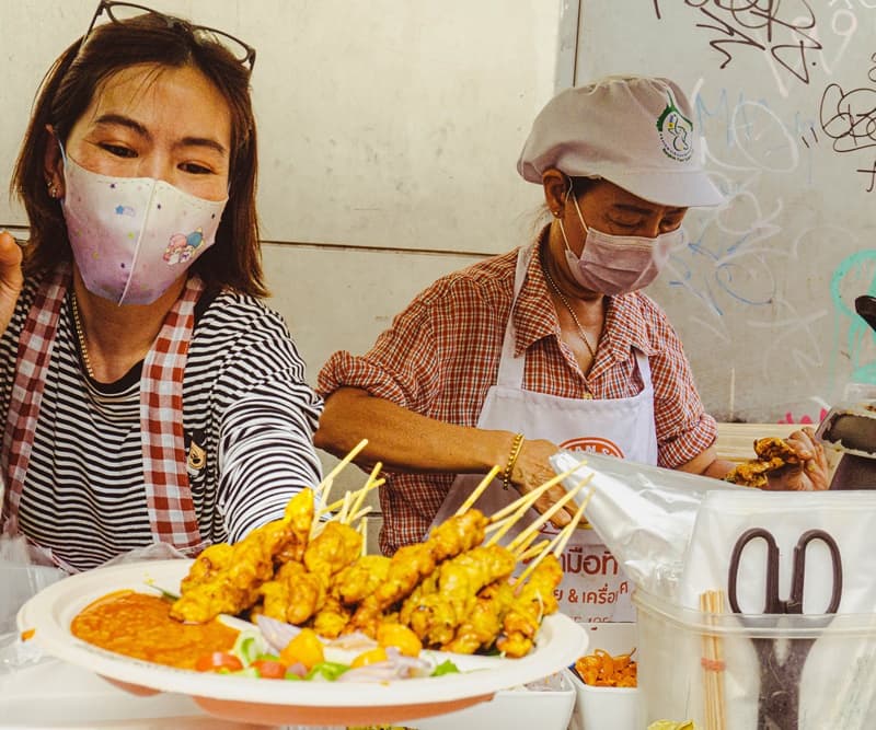 Jay Eng Moo Satay Street Food in China Town