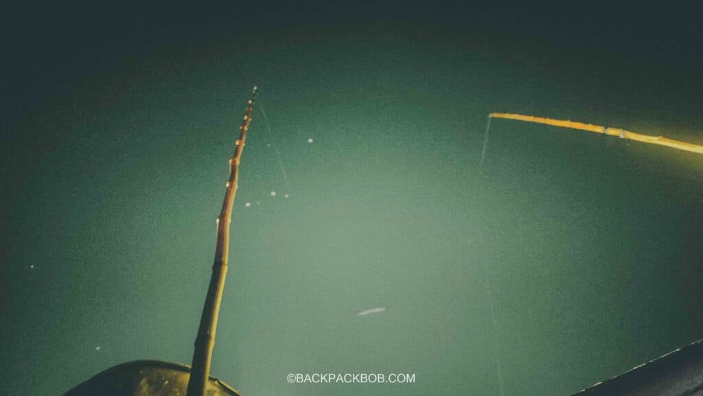 squid fishing in Vietnams Ha Long Bay from the ha long bay boat cruise