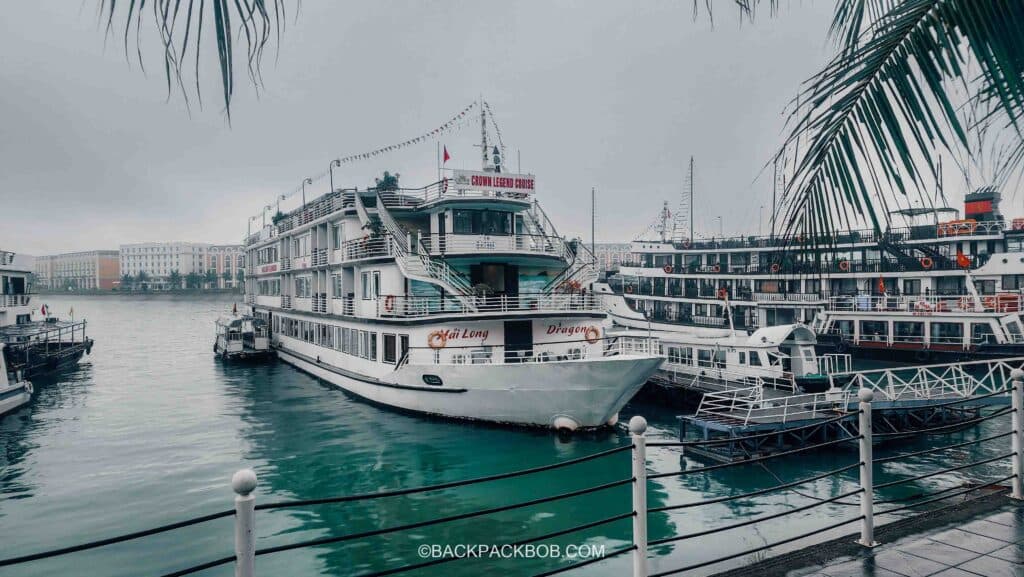typical cruise boat for ha long bay boat tours drangon crowd legend cruises ha long bay