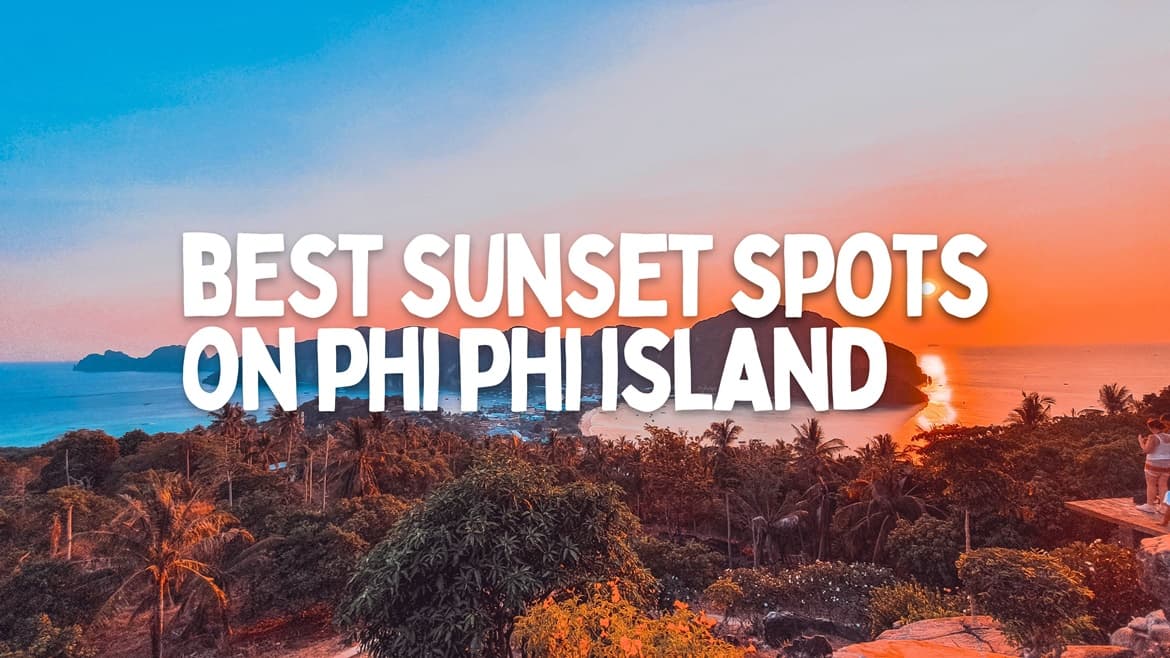 best sunset spots on phi phi island