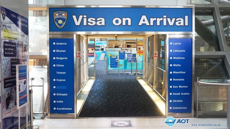 visa on arival thai airport