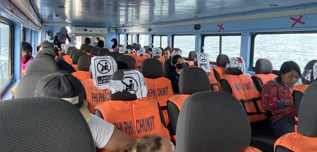 international tourists travel in thailand during the coronavirus pandemic