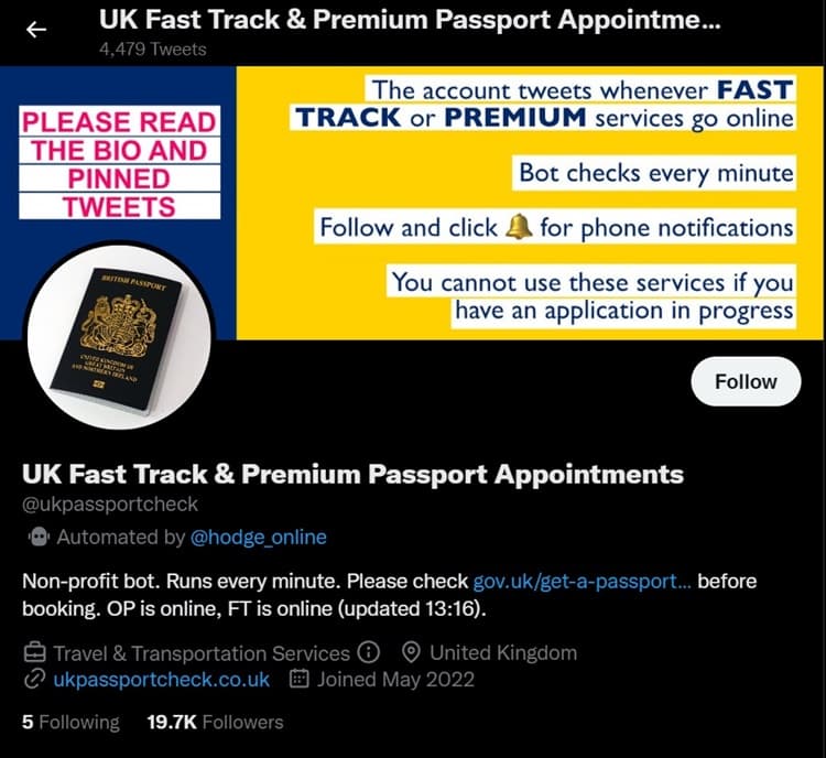 UK passport check fast track passport