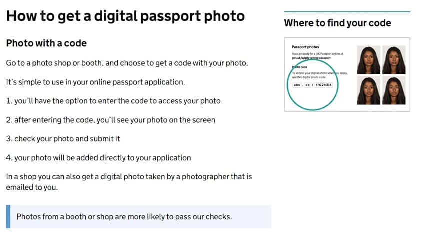 uk fast track passport photo for application