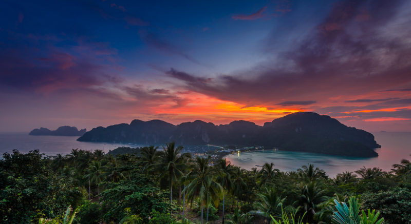 phi phi viewpoint sunset scaled