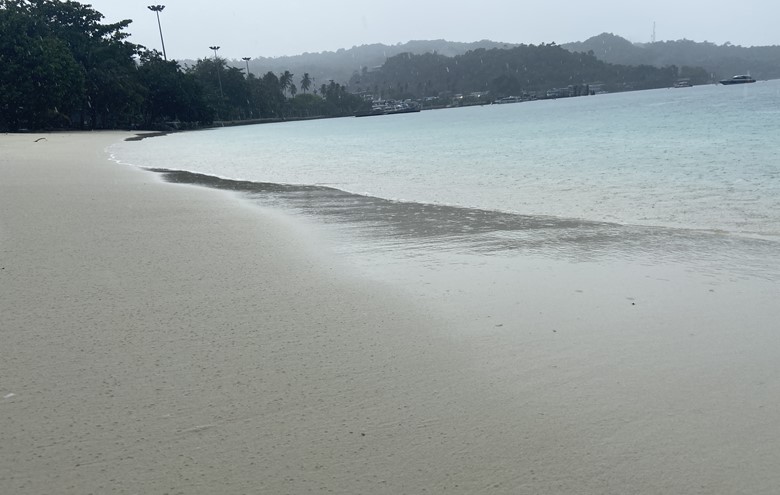 empty beach in thaialnd after borders closed to coronavirus