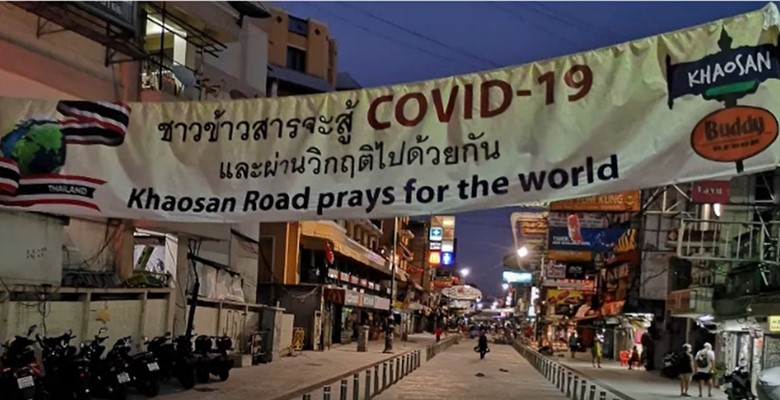 traveling khao san road in thaialnd after the coronavirus