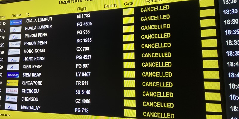 flights to bali canceled flight flights to bali during coronavirus cancelled flight board in airport flight to indonesia in 2020