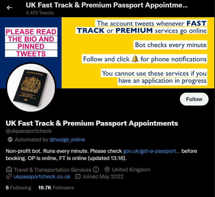 UK passport check fast track passport