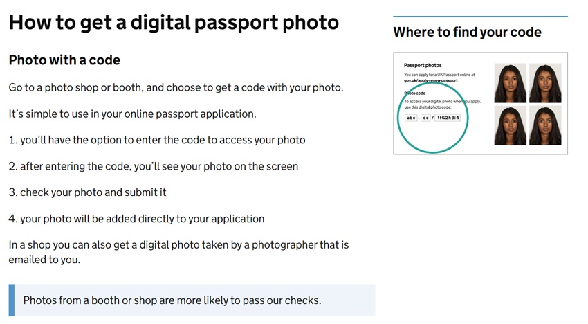uk fast track passport photo for application