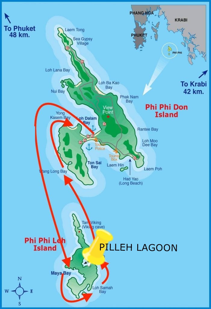 where is pileh lagoon map