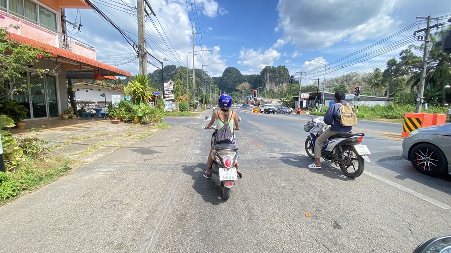 learning to ride scooter in thailand