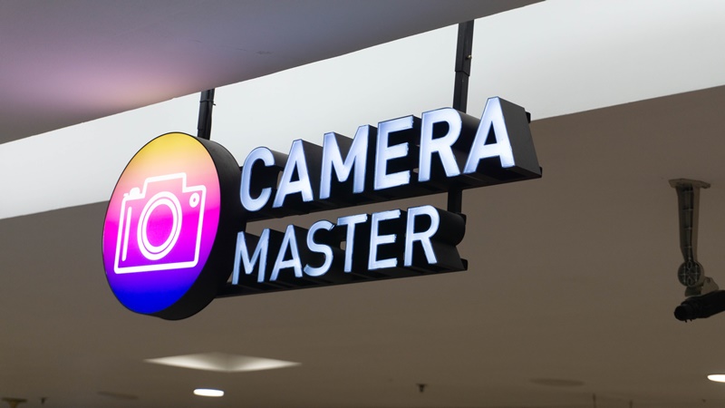 Camera Master sign at MBK Center in Bangkok