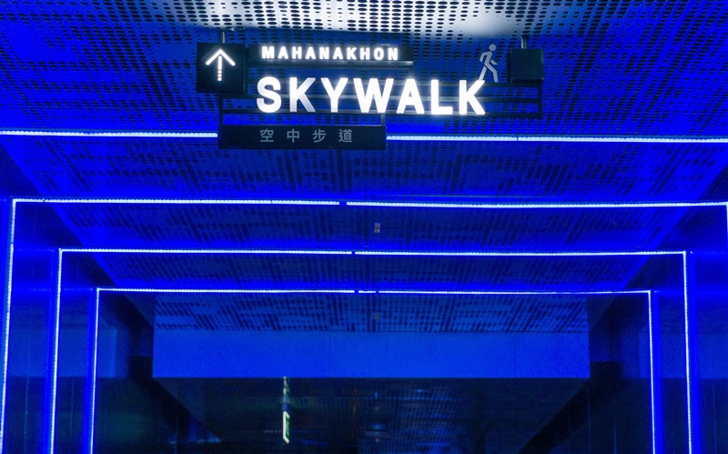 Entrance walkway at Maha Nakhon SKYWALK in Bangkok
