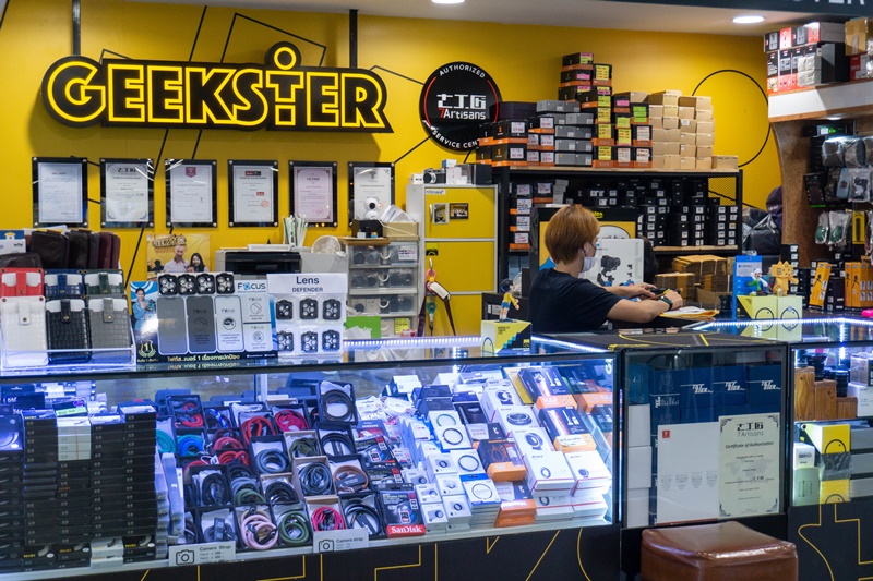 Geekster Camera shop in the MBK Center Bangkok