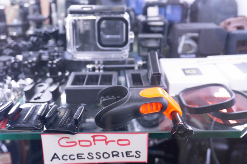 GoPro and camera equiptment for sale in the MBK Center Mall at Bangkok