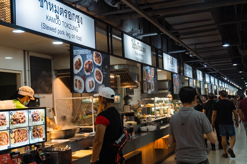 MBK Food Court in Bangkok Shoppin Mall MBK Center