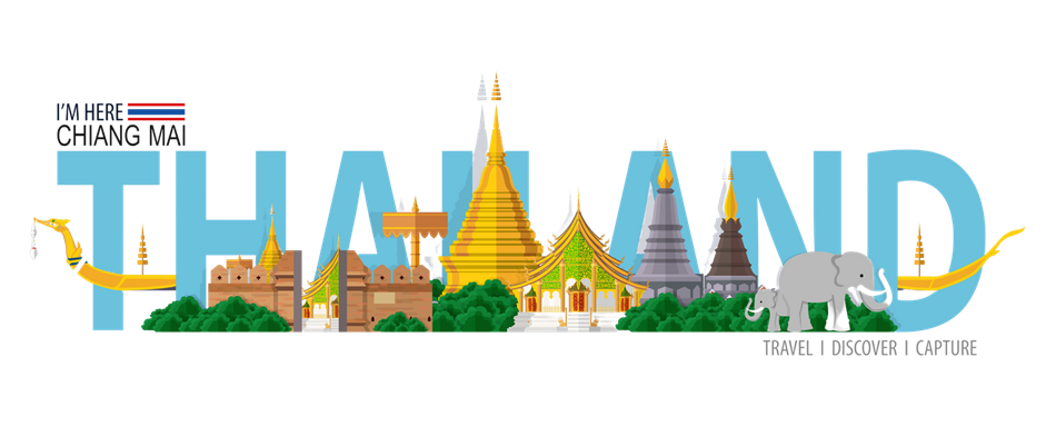 THAILAND IN HUGE LETTERS graphic