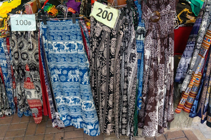 long pants sold outside thailand temple what to wear