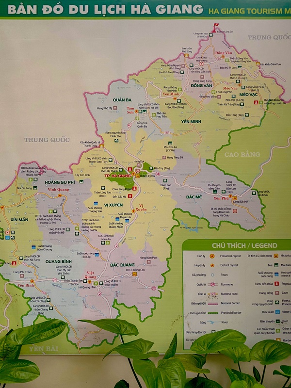 Ha Giang Tourism Map