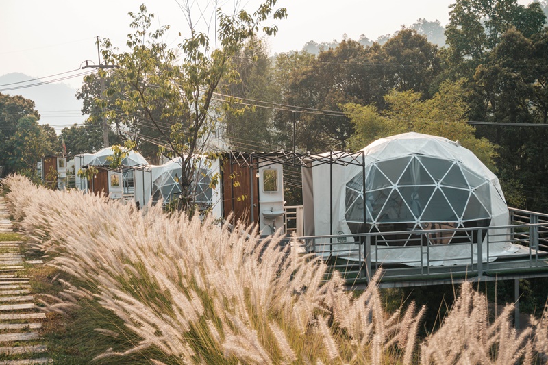 bubble dome tents in doi inthanon mae hong son loop