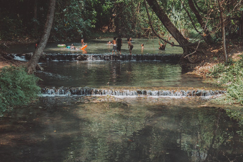 photo of natural hotspings in thailand mae hong son province