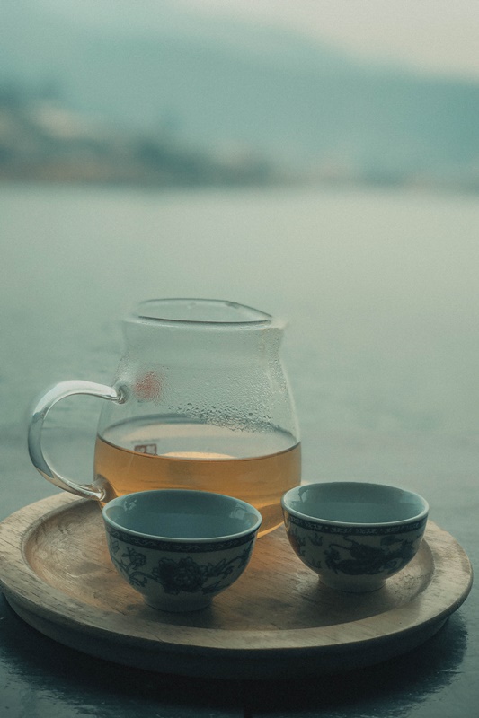 tea tasting festival local product hot tea riverside view mae hong son