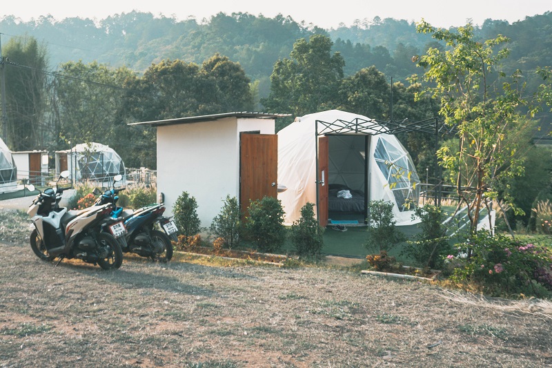 bubble dome tent camping at doi inthanon national park