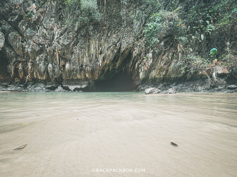 exit the emerald cave at hidden beach on thailand two week itinerary 2