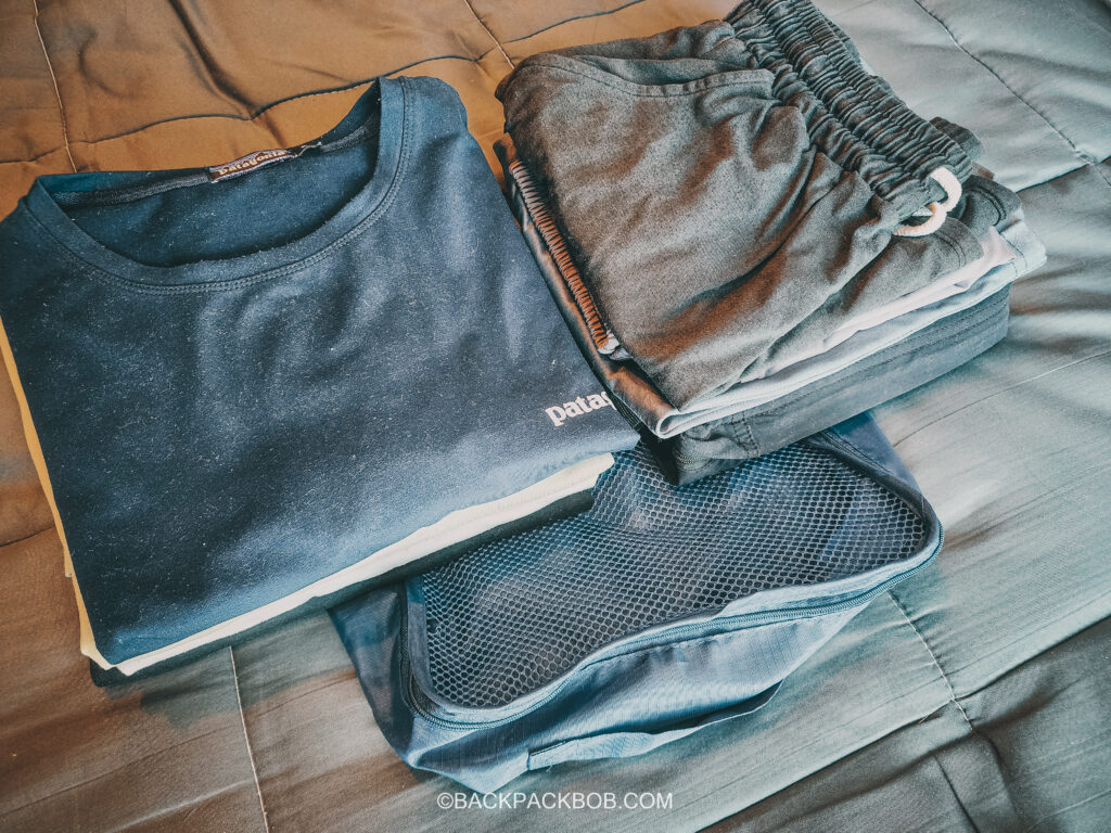 Using packing cubes to save space when packing for Thailand