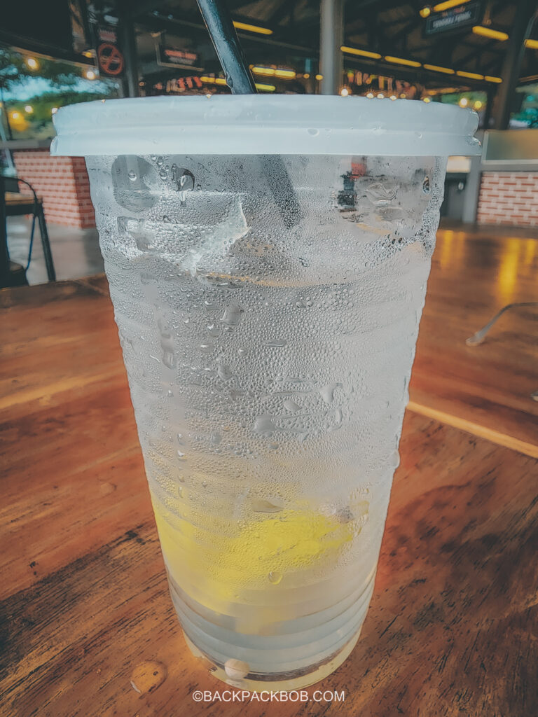 Where to eat in Langkawi Malaysian famous lemon soda drink served at secret restaurant in Langkawi