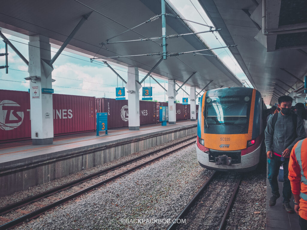 Padang Besar Train Station on Malaysian Side of the border