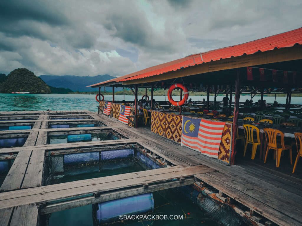 floating restaurant in Langkawi on the Mangrove tour