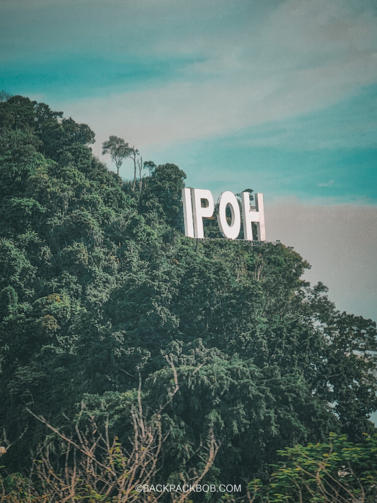 Ipoh Landmark Sign Reads Ipoh, on Ipoh Hill