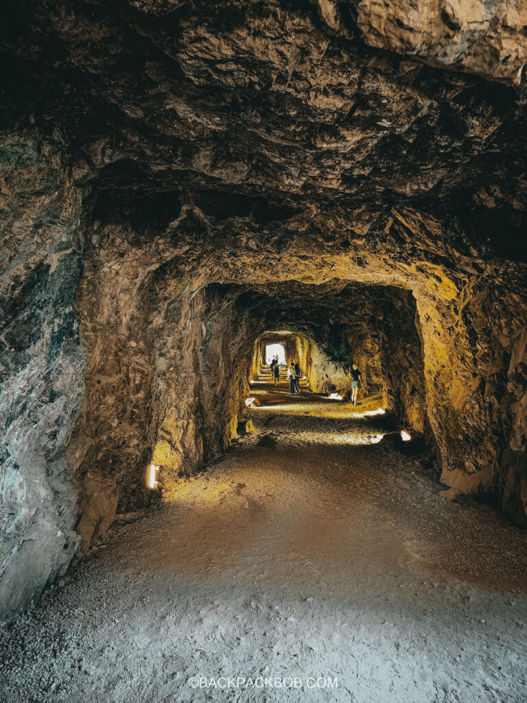 a tunnel in Ipoh cave system