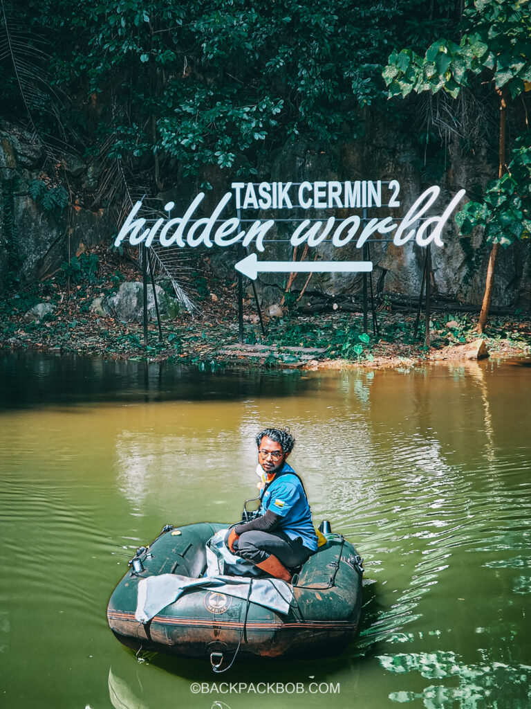 entrance to tasik cermin 2 lake in ipoh hidden world lake boat tour