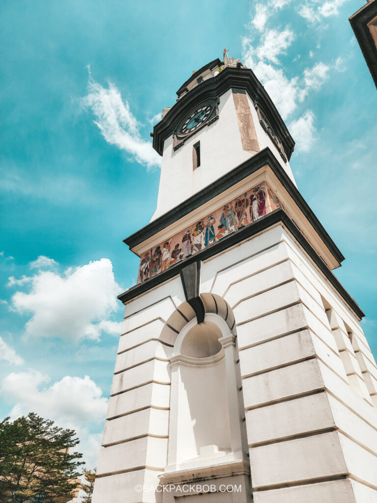 Ipoh clock tower, white