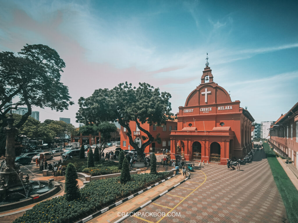 Melaka Christ Church on a day tour from Kuala Lumpur