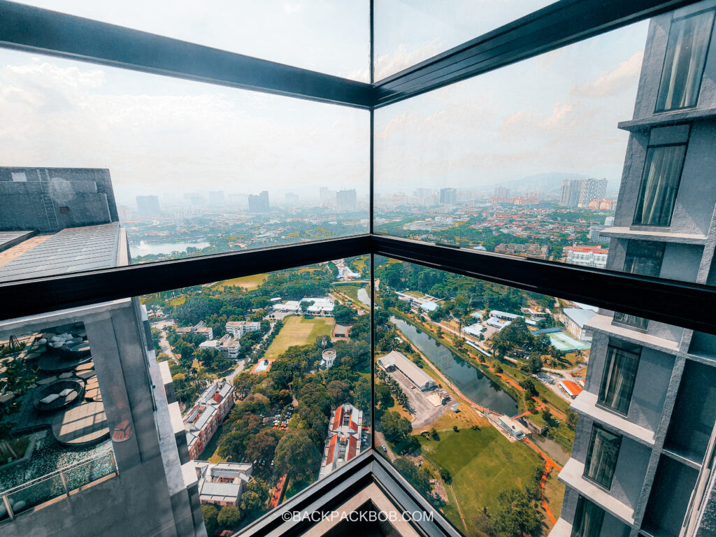 The view is always free over the city in Kuala Lumpur