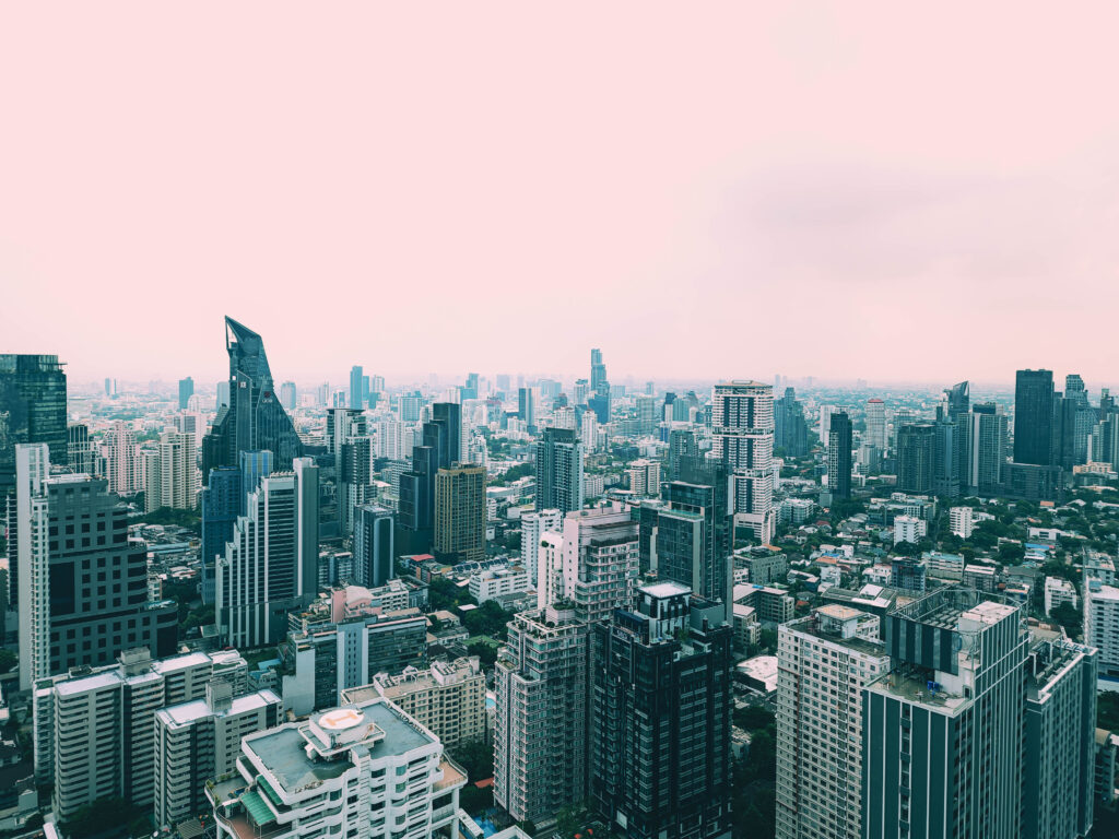 Photo taken from the rooftop of a recommended place, where to stay in Bangkok. The hotel is the Park Origin 24 in the Thong Lor District of Sukhumvit