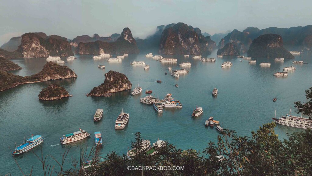 where does the ha long bay boat cruise go to
