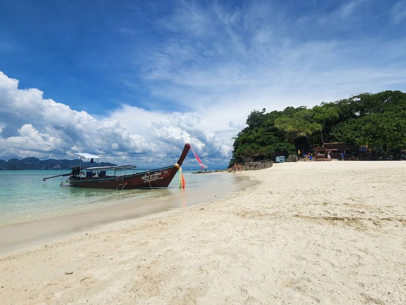 Longtail Boat at Koh Tub Beach